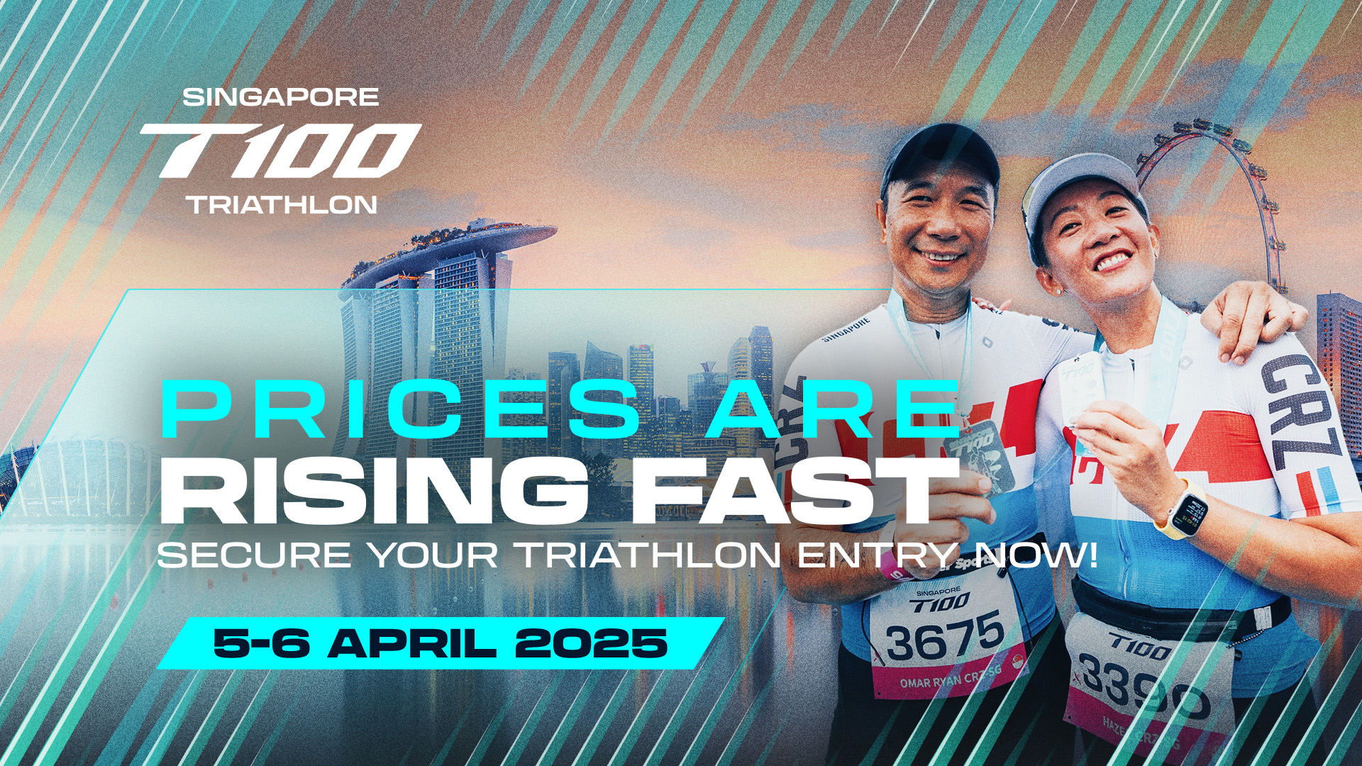 SINGAPORE T100 TRIATHLON WILL KICK OFF 2025 T100 WORLD TOUR ON 5-6 APRIL