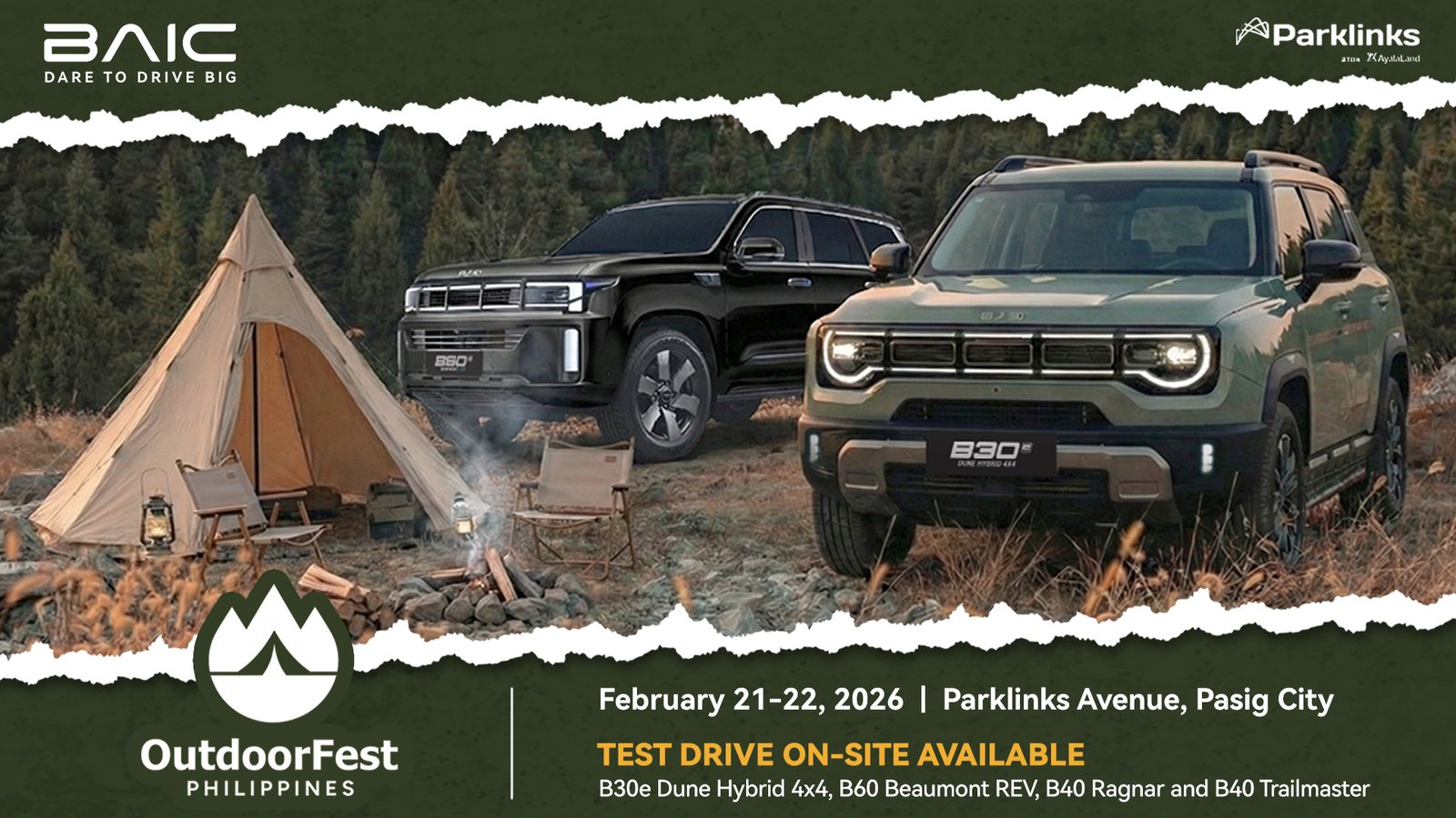 BAIC Takes the Spotlight at Outdoor Festival 2026 with Rugged, Adventure-Ready Lineup