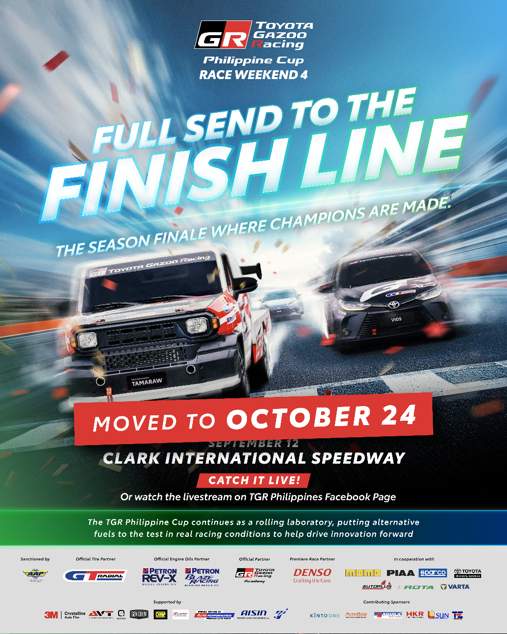 It’s full throttle to the finish line for the season finale of the 2026 TGR Philippine Cup Thrilling developments set for 2027 season to be announced in Race Weekend 4