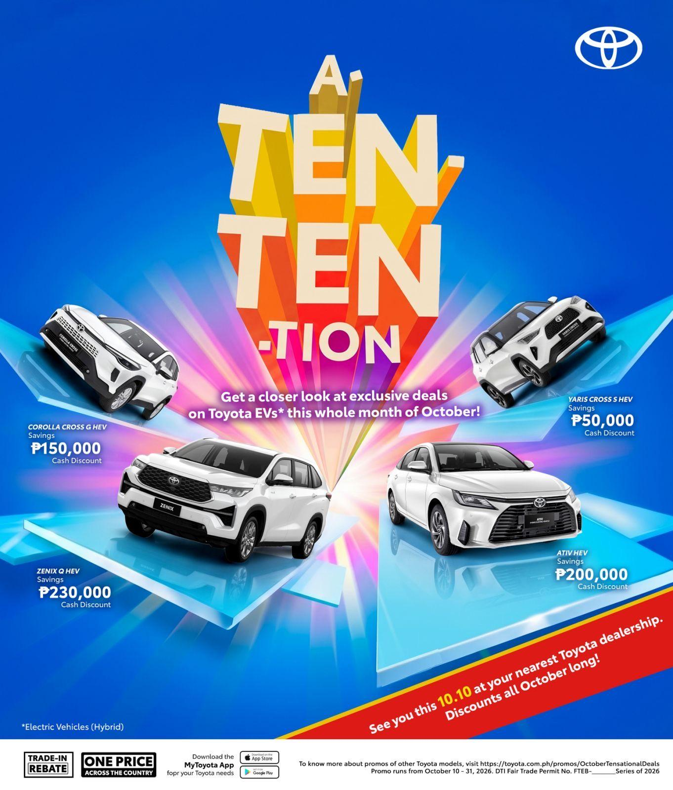 Toyota’s 10.10 Deals Are Worth Your A-Ten-Ten-tion This October!